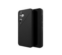 ZAGG Luxe - Custodia rinforzata con grafene per Samsung Galaxy S25 [6,2 pollici], compatibile con caricabatterie wireless, design sottile e leggero, presa sicura, cover posteriore antiurto (nero)