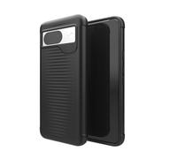 ZAGG Luxe Protective Case Compatible for Google Pixel 8, Durable, Anti-Microbial, Graphene, Lightweight, Flexible, Black