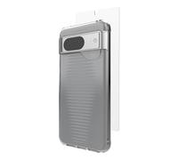 ZAGG Luxe Protective Case & Glass 360 Screen Protector Bundle Compatible for Google Pixel 8, Durable, Slim, Impact Protection, Clear