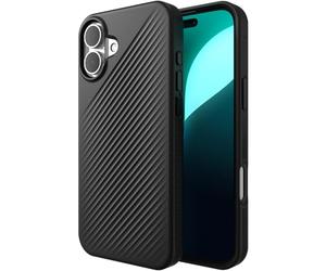 ZAGG Luxe Snap Custodia rinforzata in grafene per iPhone 16 Plus [6,7 pollici], Compatibile con MagSafe, Design sottile e confortevole, Cover protettiva antiurto (Nero)