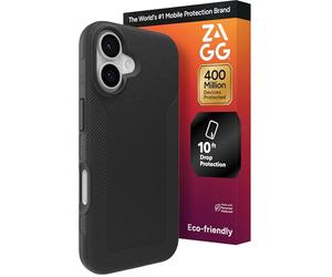 ZAGG Luxe Snap Phone Case for iPhone 17 - Black, Durable Graphene for Drop Protection (10ft/3m), Slim Lightweight Design, MagSafe Compatible