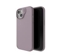 ZAGG Manhattan Custodia a scatto per iPhone 15, in silicone di alta qualità, materiale in grafene resistente, custodia MagSafe per telefono lavanda