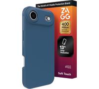 ZAGG Manhattan - Custodia a scatto per iPhone Air - Blue Ocean Abyss, protezione dalle cadute (4 m), silicone morbido al tatto, sottile e leggera, superficie liscia e impugnatura antiscivolo