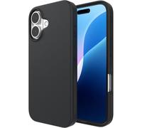 ZAGG Manhattan Snap Case Rinforzato in Grafene per iPhone 16 [6,1 pollici], MagSafe Compatibile, Design Sottile e Morbido, Presa Sicura, Shockproof (Nero)