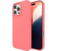 ZAGG Manhattan Snap Cover per iPhone 16 Pro Max Compatibile con MagSafe, Anticaduta da 4 m, Rinforzata con Grafene Silicone Morbido Design Sottile e Leggero 96% Contenuto Riciclato, Rosa Begonia