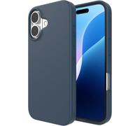 ZAGG Manhattan Snap Custodia per iPhone 16 Compatibile con MagSafe, Anticaduta da 4 m, Rinforzata con Grafene Silicone Morbido Design Sottile e Leggero 96% Contenuto Riciclato, Blu Navy
