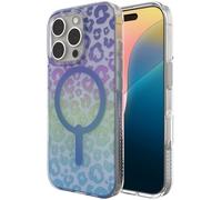 ZAGG Milan - Custodia a scatto per iPhone 16 Pro, finitura che cambia colore, compatibile con MagSafe e ricarica wireless, protezione contro le cadute da 4 m, rinforzo in grafene, ecologica, leopardo