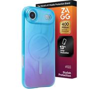 ZAGG Milan - Custodia a scatto per iPhone Air, motivo: Aurora profonda, custodia rinforzata in grafene con protezione contro le cadute (4 m), bordi testurizzati e design scintillante, compatibile con