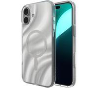ZAGG Milan Snap Case Rinforzato in Grafene per iPhone 16 Plus [6,7 pollici], MagSafe Compatibile, Anti-Giallo, Design Sottile, Presa Sicura, Shockproof (Swirl Glitter)