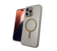 ZAGG Milan Snap Case Rinforzato in Grafene per iPhone 16 Pro Max [6,9 pollici], MagSafe Compatibile, Anti-Giallo, Design Sottile, Presa Sicura, Shockproof (Gold Glitter)
