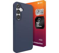 ZAGG Milan Snap - Custodia per Samsung Galaxy S25+, protezione contro le cadute da 4 m, ecologica, compatibile con ricarica wireless rapida, design sottile, presa sicura, blu navy