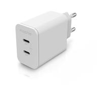 ZAGG Mophie USB-C Speedport 45 Wall Charger, 45 W, Dual Port, GaN, Fast Charging, Lightning Device, (bianco, adattatore UE)