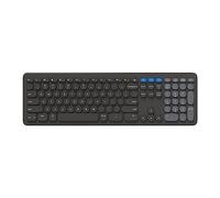 ZAGG Pro Keyboard - Tastiera wireless da 17 pollici, multi-accoppiamento, dimensioni complete, ricarica tramite USB Type-C e wireless Qi, batteria a lunga durata, per Windows, MacOS, iOS, iOS
