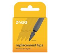 ZAGG Pro Stylus 2 Pen per iPad, punte di ricambio (confezione da 4), iPad post 2018, grigio