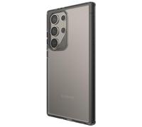 ZAGG Santa Cruz - Custodia per Samsung Galaxy S24 Ultra, ultra sottile, trasparente con accenti di colore, rinforzata con grafene, resistente alle cadute, colore nero