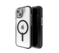 ZAGG Santa Cruz - Custodia protettiva a scatto per Apple iPhone 15/iPhone 14/iPhone 13, design sottile, ricarica wireless, MagSafe, grafene, presa migliorata, materiali riciclati, Clear