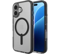 ZAGG Santa Cruz Snap Case rinforzato in grafene per iPhone 16 [6,1 pollici], compatibile con MagSafe, anti-ingiallimento, resistente ai graffi, design sottile, cover posteriore antiurto (Nero)