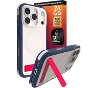 ZAGG Sedona - Custodia a scatto con cavalletto per iPhone 17 Pro, protezione contro le cadute (4 m), protezione multistrato, con pulsante fotocamera, custodia MagSafe con paraurti ammortizzante