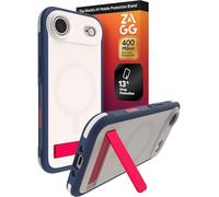 ZAGG Sedona - Custodia a scatto con cavalletto per iPhone Air, protezione contro le cadute (4 m), protezione multistrato con pulsante fotocamera, custodia MagSafe con paraurti ammortizzante