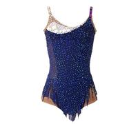 Zagitova Body Da Ginnastica Ritmica, Ragazze E Donne, Senza Maniche, For Competizione, Sport Di Squadra, Alta Elasticità, Pattinaggio Artistico(4XL)