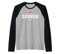 Zagreb Croatia Maglia con Maniche Raglan
