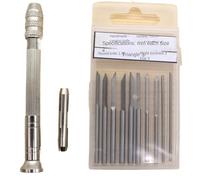 ZagYing Set di strumenti per scalpello per intagliare legno, lama di coltello per intagliare, micro testina fatta a mano, strumenti manuali per fai da te, 10 pezzi (con manico)