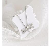 ZAGZIG Collana con Ciondolo a Forma di Libellula in Argento Sterling 925 con Ciondolo a Forma di Libellula per Regalo di Gioielli da Donna