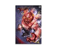 ZAHAABWS Overwatch - Poster decorativo da parete con videogioco Winston, stampa artistica moderna su tela, poster decorativo per camera da letto, 50 x 75 cm