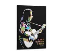 ZAHAABWS Poster decorativo da parete con cantante Joan Baez, stampa artistica su tela, poster decorativo moderno per camera da letto, 50 x 75 cm