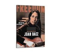 ZAHAABWS Poster decorativo da parete con cantante Joan Baez, stampa artistica su tela, poster decorativo moderno per camera da letto, 60 x 90 cm
