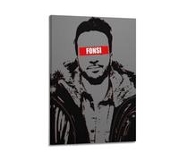 ZAHAABWS Poster decorativo da parete con cantante Luis Fonsi, su tela, stampa moderna, per camera da letto, per camera da letto, 50 x 75 cm