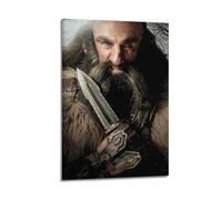 ZAHAABWS Poster decorativo da parete con film The Hobbit An Unexpected Journey Dwalin, poster decorativo su tela e stampa artistica moderna per la camera da letto, poster decorativo per la camera da