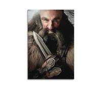ZAHAABWS Poster decorativo da parete con film The Hobbit An Unexpected Journey Dwalin, poster decorativo su tela e stampa artistica moderna per la camera da letto, poster decorativo per la camera da