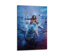 ZAHAABWS Poster del film Aquaman e il regno perduto, 3, poster decorativo da parete su tela, stampa artistica moderna per camera da letto, per camera da letto, 20 x 30 cm