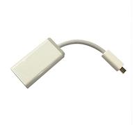 ZAHARA NC.23811.008 1401-00QE0PB Micro HDMI a VGA Adattatore Cavo di Conversione Bianco per Acer Aspire S7 ICONIA G2-X3-n57