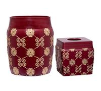 Zahari Home 2 pezzi Elegante set di accessori da bagno di lusso in rosa moderno