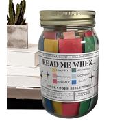 Zahoken Barattolo con versi della Bibbia, 67 carte della Bibbia con codici di colore fatti a mano, arte cristiana portatile, con scritta "Cheer Me up for Get Well Soon", regalo di compleanno per