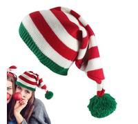 Zahoken Cappello Di Natale A Maglia,Cappello Festivo da Babbo Natale per Donne - Berretto Colorato Comodo Festivo Per Tutta La Famiglia Attività All Aperto Raduni