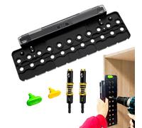 Zahoken Cerniera nascosta accurata, localizzatore per cerniera della porta, antiscivolo, piastra di perforazione guida, strumento regolabile per la lavorazione del legno, riparazione cassetto