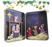 Zahoken Decorazione Presepe - Decorazioni Natalizie Per Tavolo Presepe | Statuine Collezionabili per Tavola Cristiana Soggiorno Studio Casa Regalo