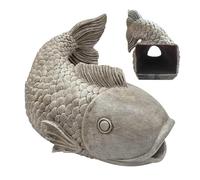 Zahoken Deviatore Di Pioggia - Deviacque a Forma di Pesce in Resina per Grondaie,Design Dinamico Resina Estensione Flusso Per Prato Giardino Innaffiatura Esterna