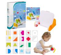 Zahoken Giochi Di Puzzle Geometrici - Gioco da Tavolo con Modello Puzzle - Giocattolo Educativo Interattivo per Bambini Asilo Scuola Casa e Viaggi