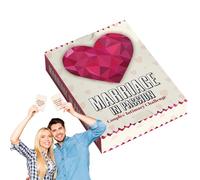 Zahoken Gioco Di Carte Con Domande Per Coppie - Set Di 50 Carte Per Rafforzare Le Relazioni | Attività Divertenti Romantiche E Di Intimità Per Adulti Famiglie E Giocatori Per Conversazioni