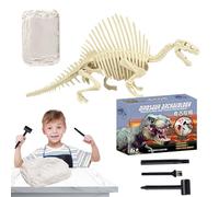 Zahoken Kit Scavo Fossili | Set Scavo Scheletro Dinosauro - Giocattolo Scientifico STEM Paleontologia Apprendimento Manuale Pratico per Bambini 4 6 Anni Feste Compleanno