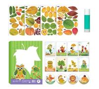 Zahoken Lavoretti per il Ringraziamento per Bambini,Creazione Autunnale Del Ringraziamento Con Foglie D'Autunno | Materiali Fatti A Mano Per Decorazioni Stagionali Halloween Per Feste e Scuola Ragazzi