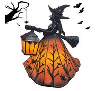 Zahoken Luna Gotica da Spettrale,Lampada da Tavolo Gotica Halloween in Resina | per Esterno Giardino Camera da Letto Ufficio Sala Studio Appartamento