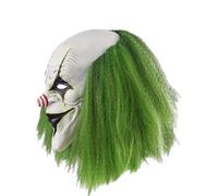 Zahoken Maschera Clown Fosforescente | Maschera Halloween | Travestimento Adulti Uomini Per Festa Famiglia Amici Teatro Casa Stregata