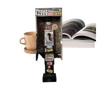 Zahoken Miniature Payphone Art, Vintage Graffiti Payphone Modello Urban Street Decor, Home Retro Ornamento Modello Mini Casa di Bambola Mobili per Soggiorno Camera da Letto Scena Building