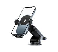 Zahoken Porta Cellulare per Auto con Caricatore,15W Caricabatterie Regolabile per Cellulare,Supporto per Telefono con Ricarica Rapida | per Auto SUV Camion Camper e Ventilazione Ideale per Viaggi e