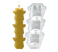Zahoken Stampo per Cioccolato Natalizio | Stampo in Silicone 3 Cavità per Candele Artigianali | Attrezzi per Decorazioni Natalizie per Sapone Gesso Argilla Cottura Caramelle Biscotti | Favori per